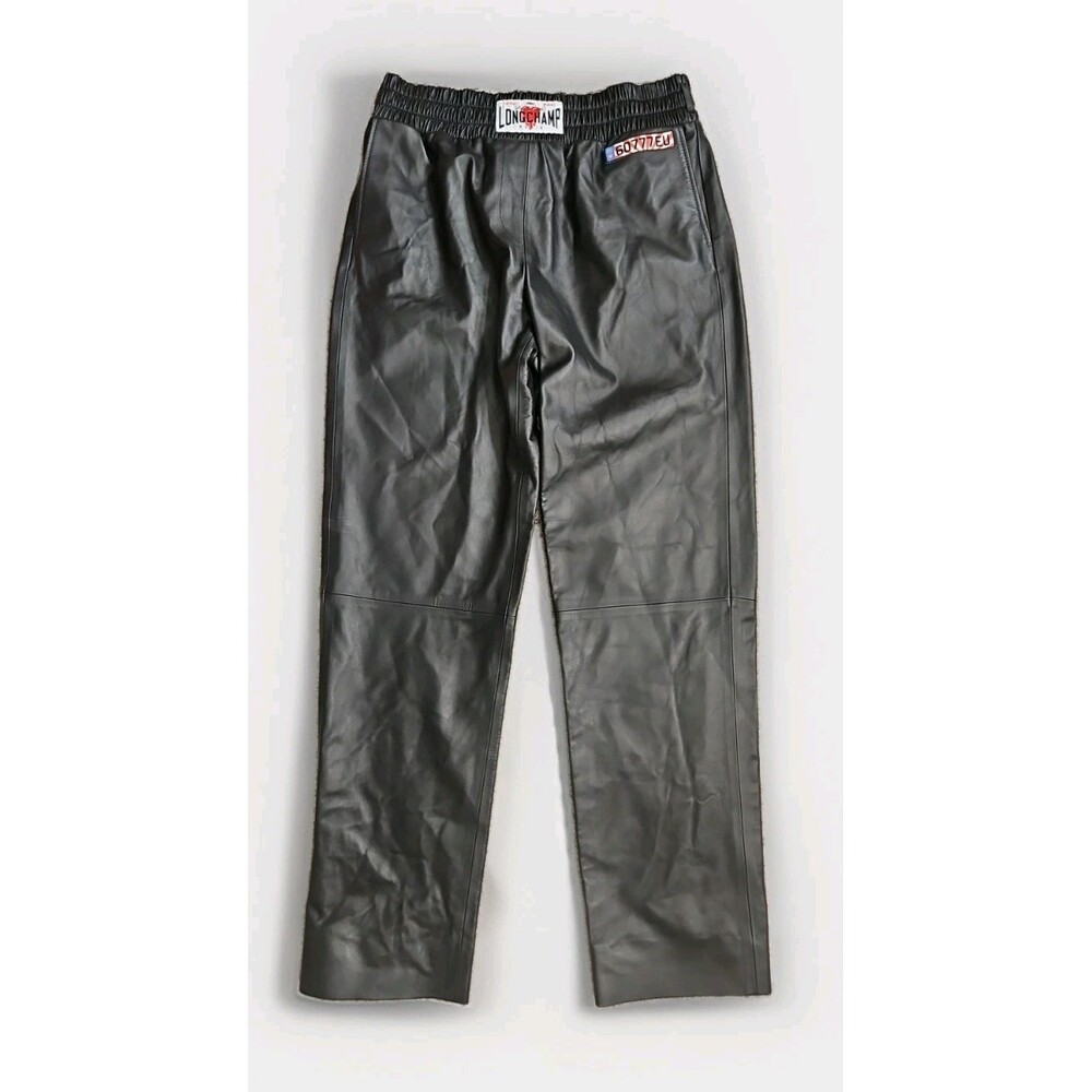 NWT Women's Longchamp x Emotionally Unavailable Collab Lambskin Pants Medium